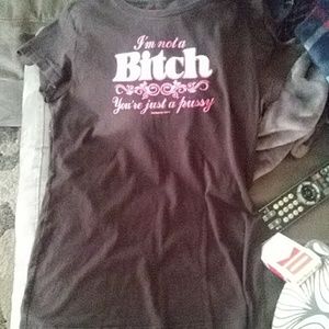 Spencer's funny t-shirt!